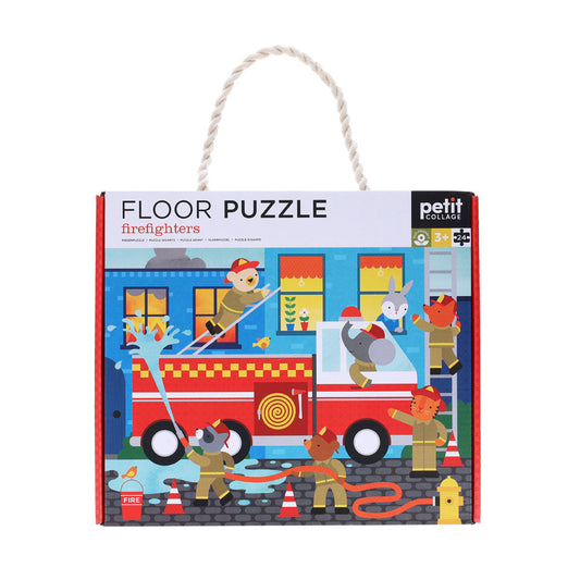 Petit Collage - Floor Puzzle - Firefighters