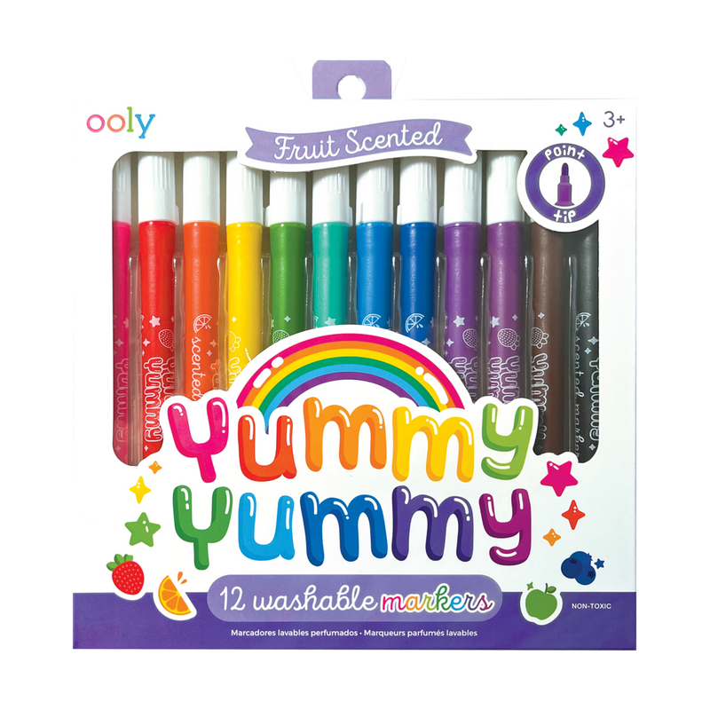 Ooly - Yummy Yummy Fruit Scented Markers - 12PK