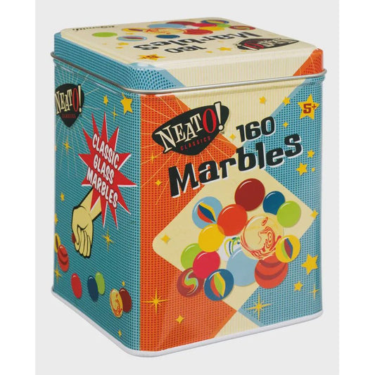 160 Classic Glass Marbles Set