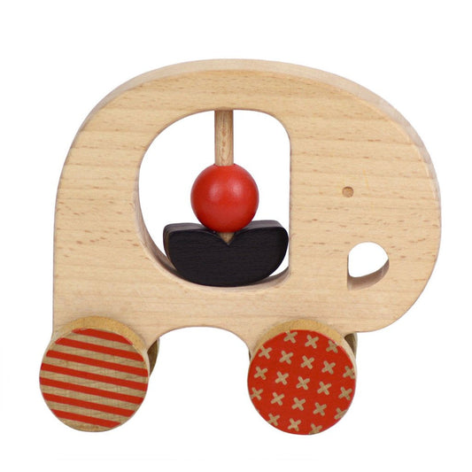 Wooden Elephant Push Along