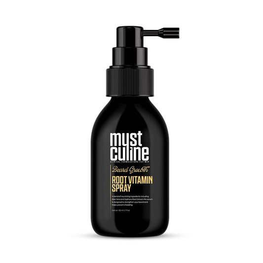 Beard Root Vitamin Spray, Beard Vitamins for Full Beard, Beard Growth Vitamin for Stronger, Longer and Bushy Beards (1 Package)