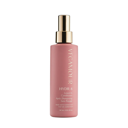 VEGAMOUR HYDR-8 Leave In Conditioner, Heat Protectant, Leave-In Conditioner & Detangling Spray for Dry, Damaged, Frizzy Hair, Floral & Vanilla Scent, 5 fl. oz.