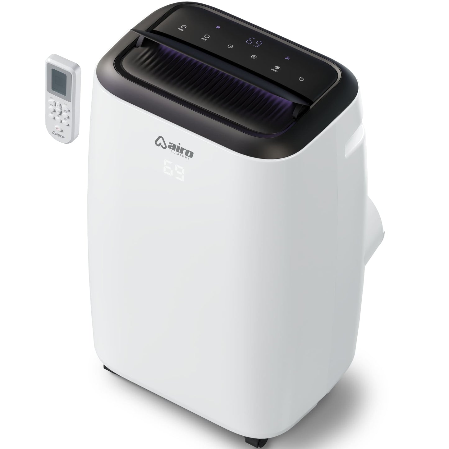 Airo Comfort Portable Air Conditioner 6000 BTU (8000 BTU ASHRAE). Standing AC Unit with DIY Window Kit