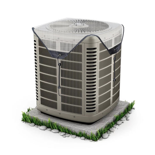 Central Air Conditioner Covers Set for Outside Units 31 x 31 - Top Universal mesh and Winter Waterproof Outdoor AC Defender Set (31 x 31) 80*80CM