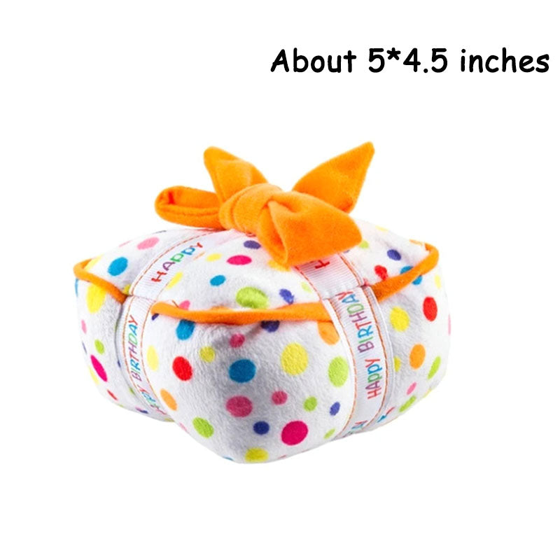 Squeaky Dog Toy - Birthday Cake GROOMY