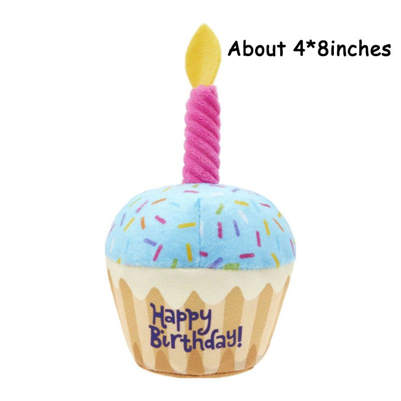 Squeaky Dog Toy - Birthday Cake GROOMY