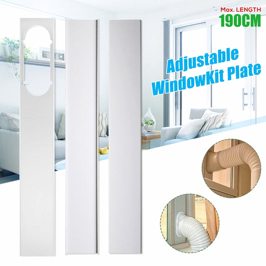 Portable Air Conditioner Spare Parts - 3Pcs Window Slide Kit Plate Accessories AC Vent Kit for Home&Office