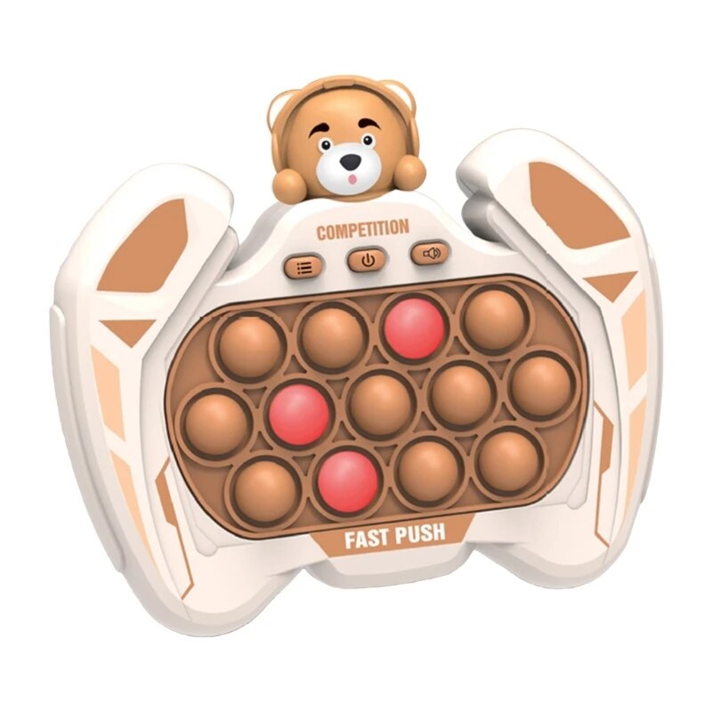 Streess Relief Press Bubble Handheld Game Console Toy Novelty WhackaMole Sensory Quick Push Toy Kids Fine Motor Skill Electronic Dropshipping ShopOnlyDeal