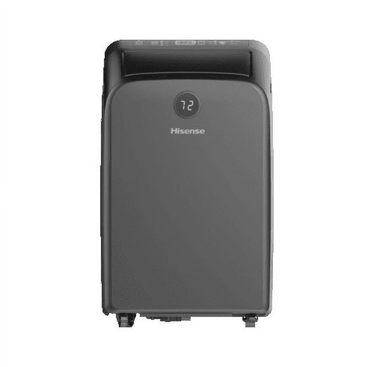 Restored Hisense 10.000-BTU (15.000-BTU ASHRAE) 115-V Dual Hose Portable Air Conditioner with Heat. Window Kit and Remote