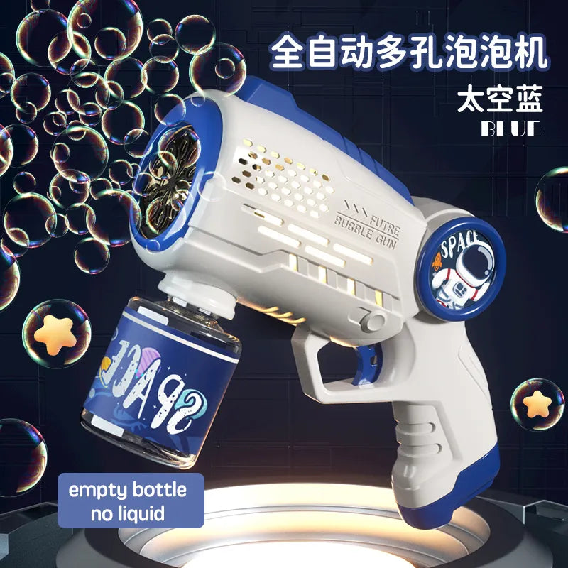Astronaut Electric Automatic Light Bubble Machine Bubble Gun Toy Summer Beach Bath Outdoor Game Fantasy Toys for Children Kids ShopOnlyDeal