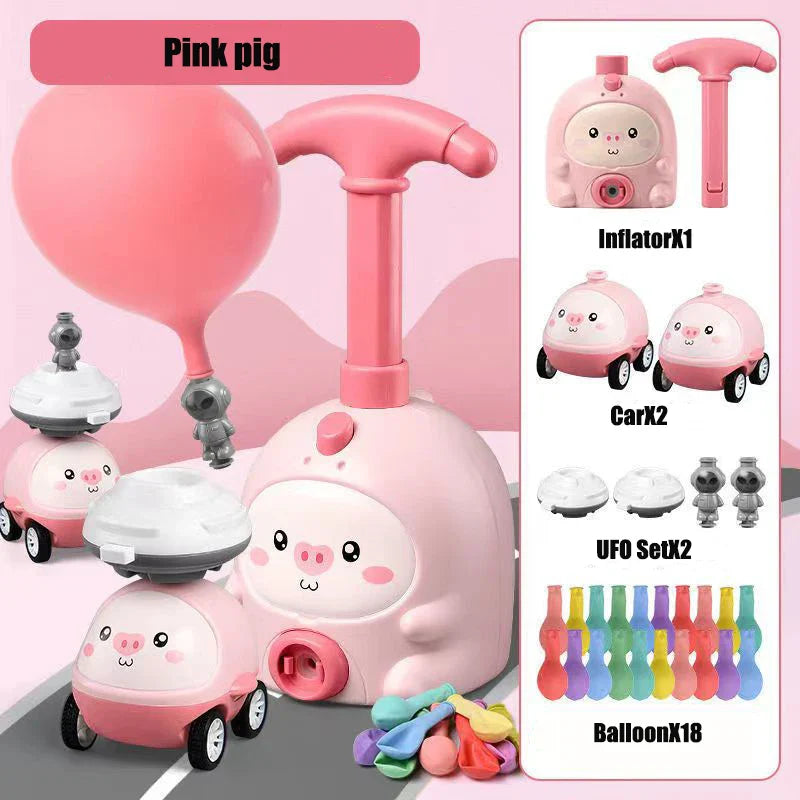Child's Balloon Launcher Toys | Educational Inertial Air Power Balloon Car & Tower | Science Toys for Children | New Year Gift ShopOnlyDeal