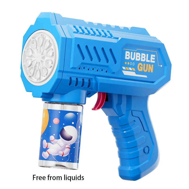Astronaut Electric Automatic Light Bubble Machine Bubble Gun Toy Summer Beach Bath Outdoor Game Fantasy Toys for Children Kids ShopOnlyDeal
