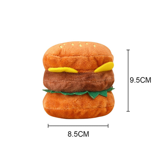 Squeaky Burger Pet Toy GROOMY