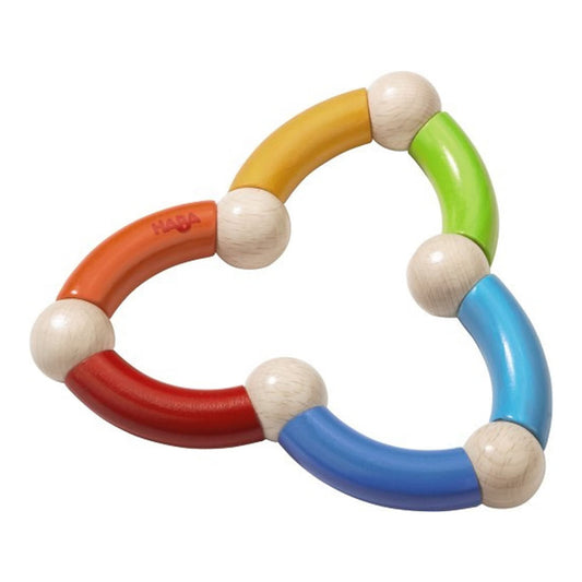 Haba Color Snake Wooden Rattle & Fidget Toy