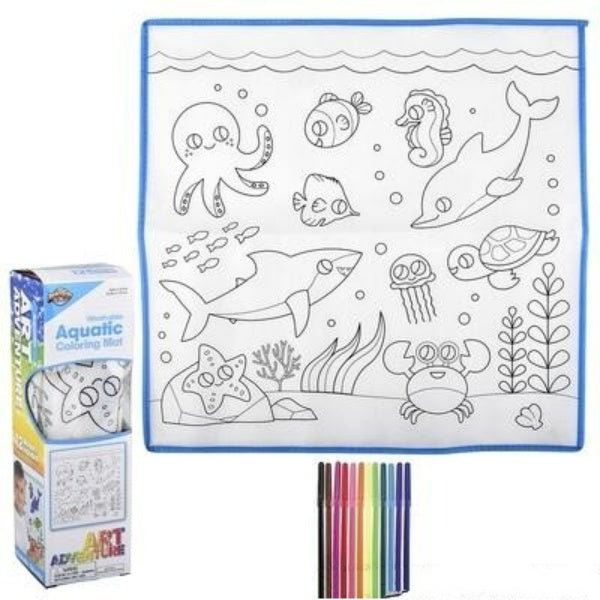 19.5" Aquatic Washable Doodle Mat
