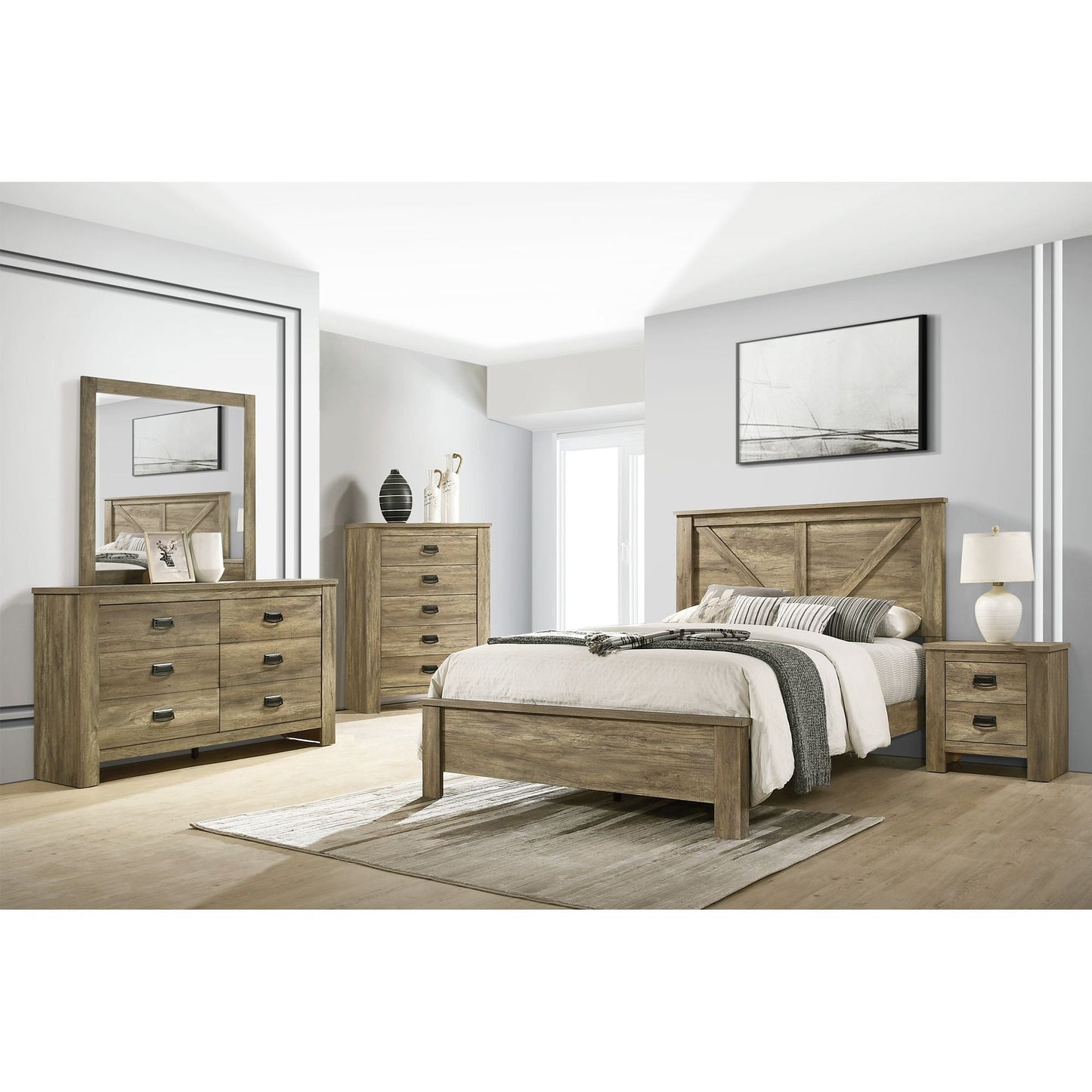 Oxford Dresser With Roller Glides