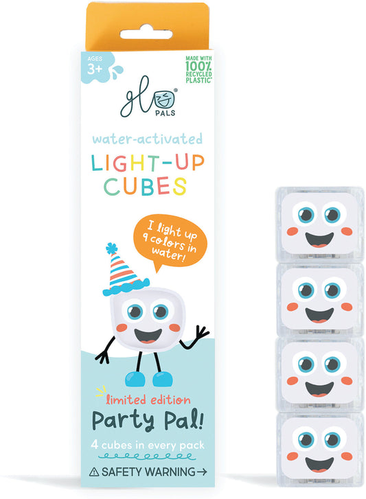 Party Pal Light-Up Multi Color Cubes 4 Pack