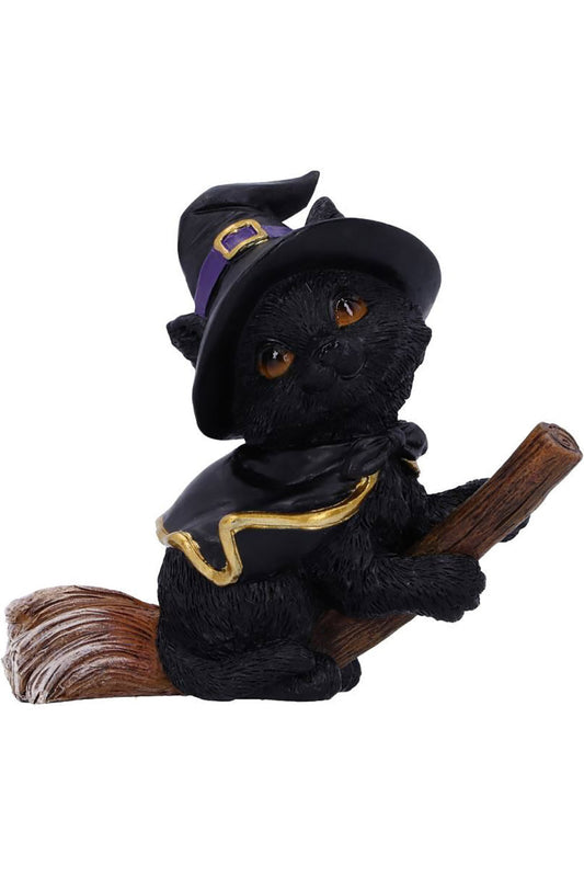 Tabitha Cat on a Broomstick Figurine