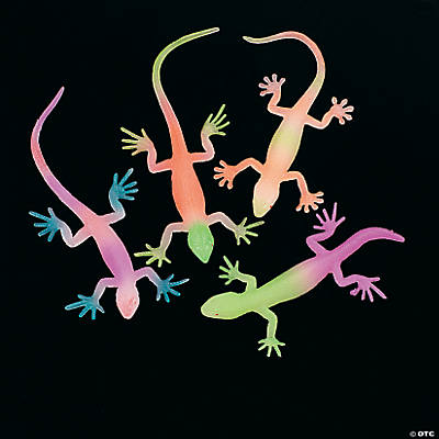 Vinyl Glow In The Dark Neon Color Lizards